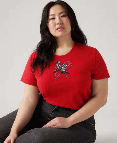 Levi's Perfect Logo T-shirt (plus Size) In Red