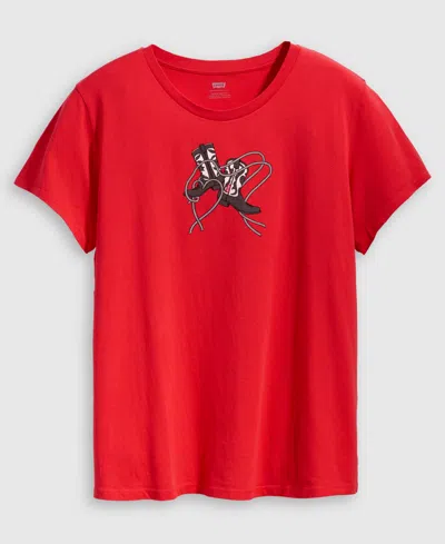 Levi's Perfect Logo T-shirt (plus Size) In Red