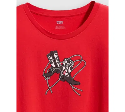 Levi's Perfect Logo T-shirt (plus Size) In Red