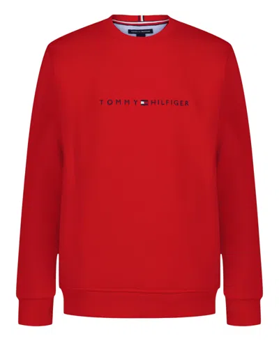 Tommy Hilfiger Boys 2t-7 Crewneck Sweatshirt In Red