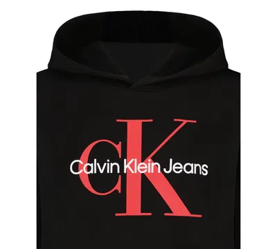 Calvin Klein Boys 8-20 Old School Logo Pullover Hoodie In Animal Print