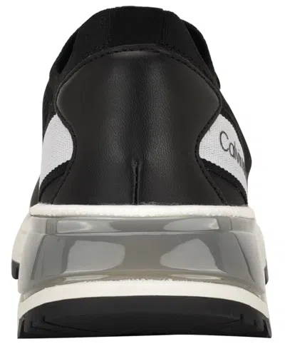 Calvin Klein Women's Geneo Lightweight Knit Sneakers In Black