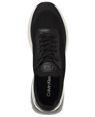 Calvin Klein Women's Geneo Lightweight Knit Sneakers In Black