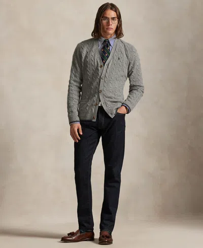 Polo Ralph Lauren Long Sleeve Cardigan Clothing In Gray