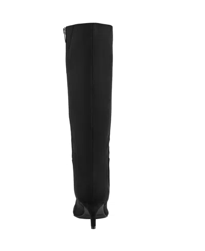 Marc Fisher Womens Glint Pointy Toe Tall Boots Regular Wide Calf In Black