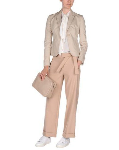 Shop Jil Sander Blazer In Beige