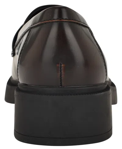 Calvin Klein Women's Grant Lug Sole Penny Loafers In Brown