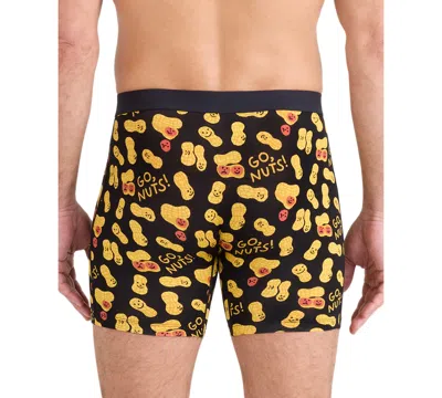 Saxx Men's Vibe Xtra Slim-fit Printed Boxer Briefs In Black