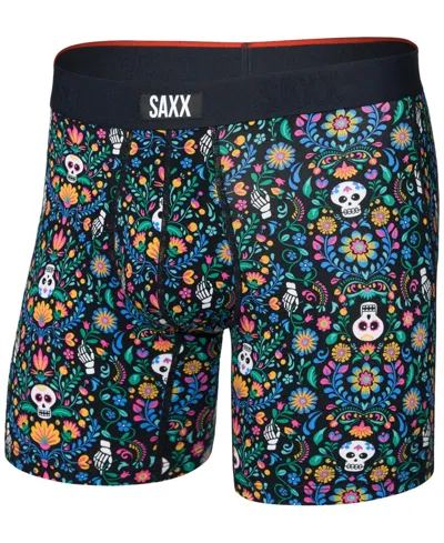 Saxx Vibe Xtra Soft Comfort Boxer Briefs In Blue