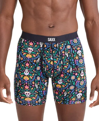 Saxx Vibe Xtra Soft Comfort Boxer Briefs In Blue