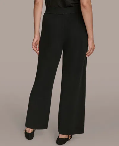 Donna Karan Women's Pull-on Sweater Pants In Black