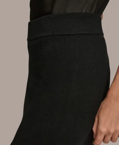 Donna Karan Women's Pull-on Sweater Pants In Black