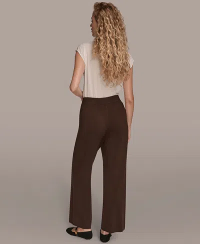 Donna Karan Women's Pull-on Sweater Pants In Brown