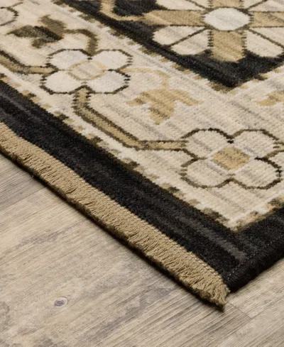 Oriental Weavers Acacia Aca10 6'7"x9'6" Area Rug In Black