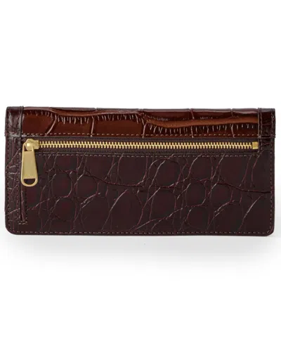 Brahmin Ady Zip Around Wallet In Brown