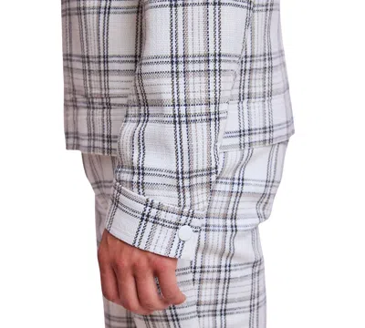 Paisley & Gray Men's Milo Slim Fit Long Sleeve Zip Front Plaid Bomber Jacket In Multi