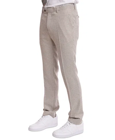 Paisley & Gray Men's Downing Slim Fit Plaid Pants In Multi