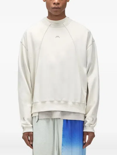 A-cold-wall* Logo-print Cotton Sweatshirt In Neutral