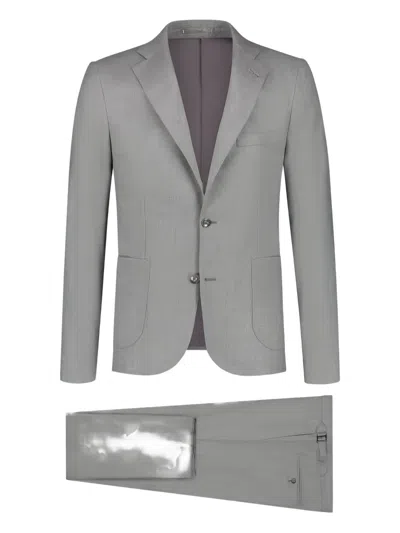 Paul Zeist Notched-lapel Single-breasted Suit In Gray