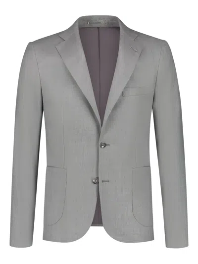 Paul Zeist Notched-lapel Single-breasted Suit In Gray