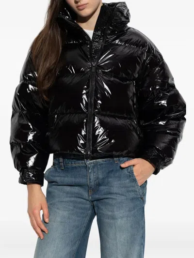 Michael Michael Kors Zip-up Quilted Jacket In Black