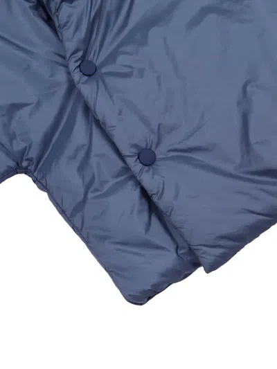 Teddy & Minou Hooded Padded Jacket In Blue