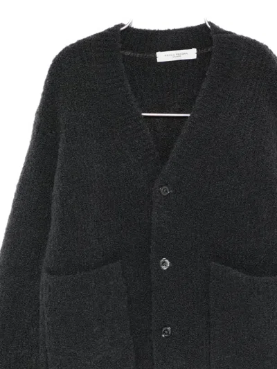 Paolo Pecora Patch-pocket Button Cardigan In Black