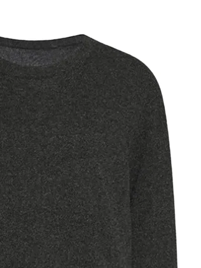 The Row Loter Cashmere Long-sleeve Dress In Gray