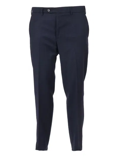 Tombolini Zero Gravity Tailored Black Wool Blend Suit In Blue