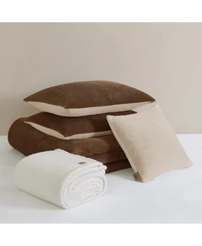 Ugg Brody Reversible 5-pc. Comforter Set, King In Brown