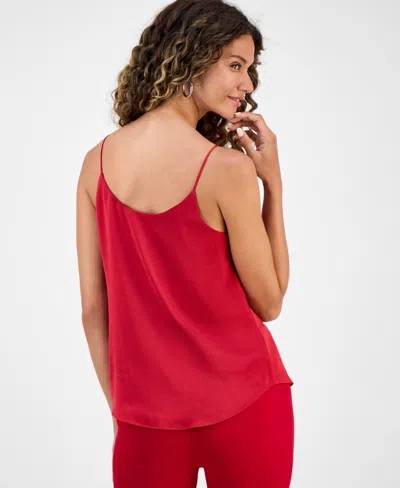 Bar Iii Women's Scoop-neck Camisole, Created For Macy's In Red