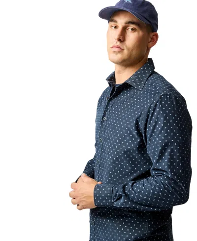 Rodd & Gunn Harrington Long Sleeve Sports Fit Shirt In Blue