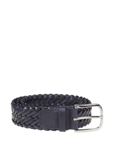 Orciani Braided Leather Belt In Multi
