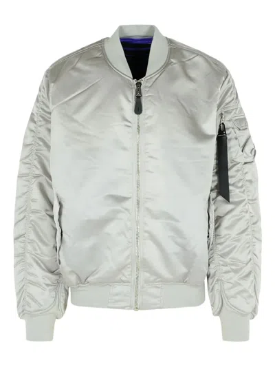 Alpha Industries Ma-1 Bomber Jacket In Bordeaux Nylon In Burgundy