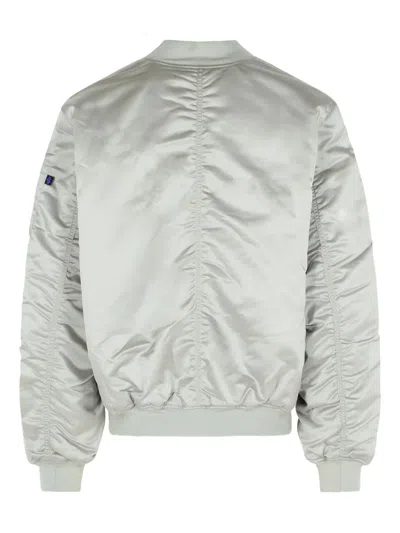 Alpha Industries Ma-1 Bomber Jacket In Bordeaux Nylon In Burgundy