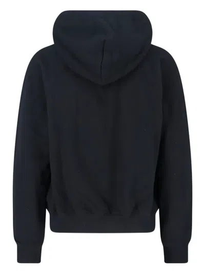 Polo Ralph Lauren Black Hoodie With Drawstring Hood And Pony Embroidery On The Front In Cotton Blend Woman In Black