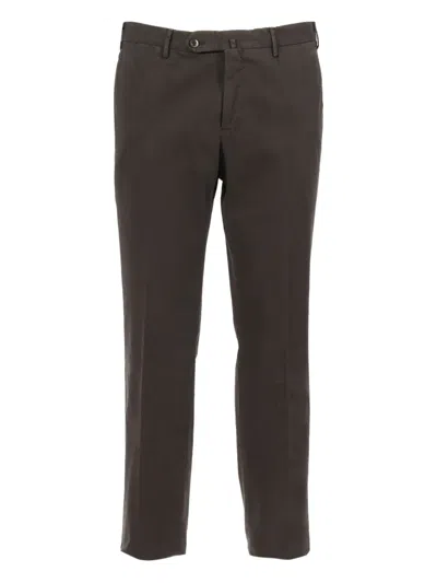 Pt Torino Belt Loop Casual Pants In Brown