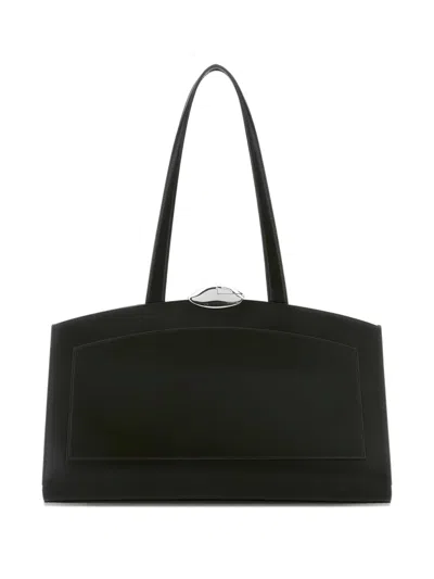 Benedetta Bruzziches Borsa Shopping Serena In Pelle Nera  Donna In Black