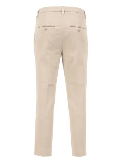 Dondup Button-front Straight Trousers In Neutral