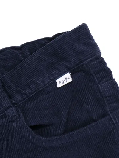 Il Gufo Corduroy Pockets Pants In Blue