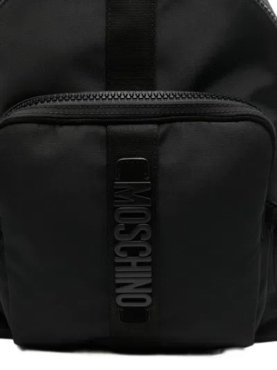 Moschino Versatile Backpack Featuring Adjustable Straps In Black