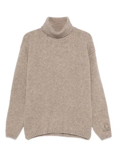 C.p. Company Sweater C. P. Company Men Color Kaki In Brown