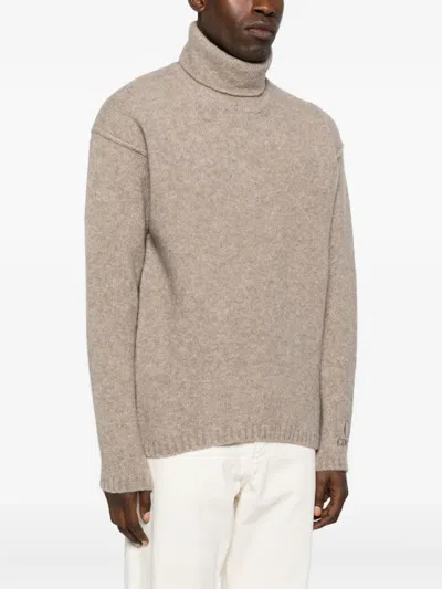 C.p. Company Sweater C. P. Company Men Color Kaki In Brown