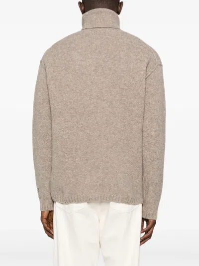 C.p. Company Sweater C. P. Company Men Color Kaki In Brown