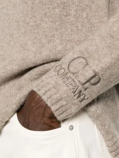 C.p. Company Sweater C. P. Company Men Color Kaki In Brown
