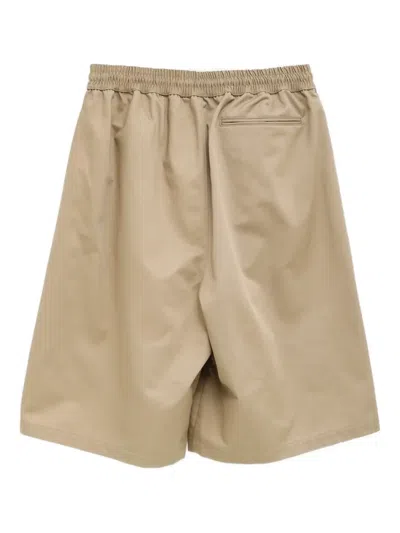 Willy Chavarria Beige Orale Elasticated Shorts In Nude