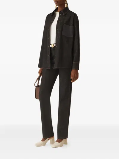 Fabiana Filippi Denim Shirt In Gray