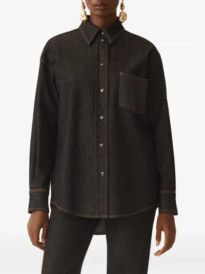 Fabiana Filippi Denim Shirt In Gray