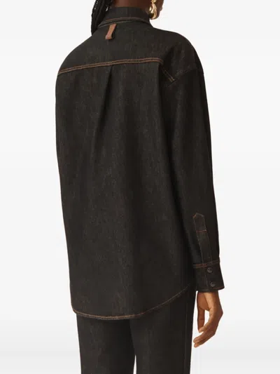 Fabiana Filippi Denim Shirt In Gray