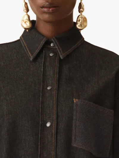 Fabiana Filippi Denim Shirt In Gray